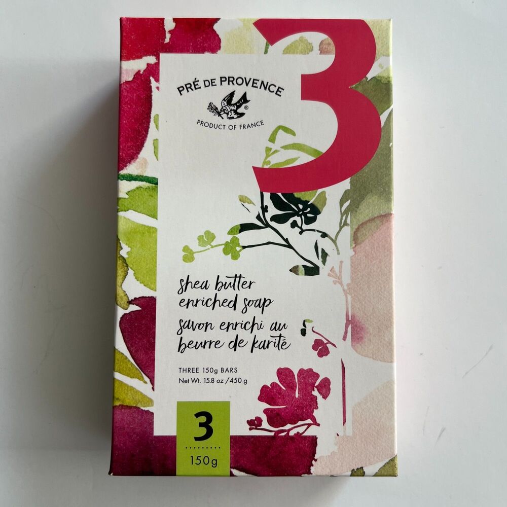 Pre de Provence Shea Butter Enriched Soap - 3 Bars NIB/NWT